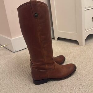 Brown frye boots very good quality